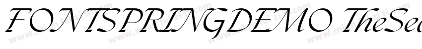 FONTSPRINGDEMO TheSeasonsLightRegul字体转换